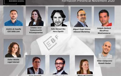 Panel de Formadores en el Máster de Marketing Digital de la Escuela de Negocios EBF Business School sedes de Murcia y Alicante