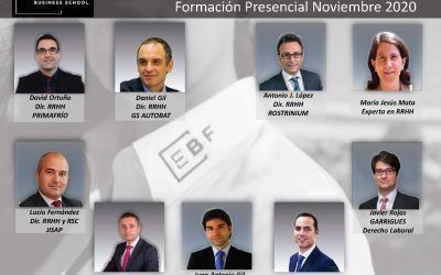 Panel de Formadores en el Máster de Dirección de Recursos Humanos de la Escuela de Negocios EBF Business School sedes de Murcia y Alicante